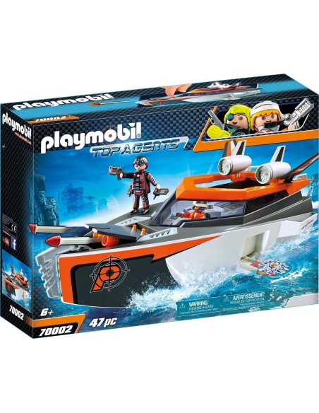 Playmobil 70002 motorboat turbo of the spy team PLA70002 Playmobil | Futurartshop.com
