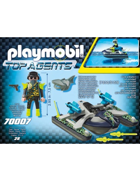 Playmobil 70007 moto d'acqua con lanciarazzi del team SHARK PLA70007 Playmobil | Futurartshop.com