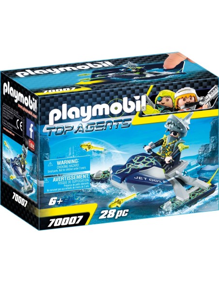 Playmobil 70007 moto d'acqua con lanciarazzi del team SHARK PLA70007 Playmobil | Futurartshop.com