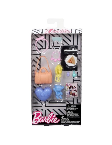 Barbie pack accessori fashion-borsa cuscino rivista orso MATFND48/FLP80 Mattel | Futurartshop.com
