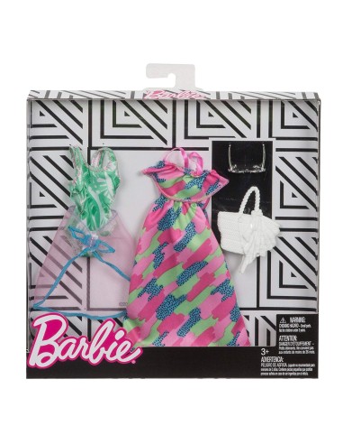 Barbie pack 2 full dress multicolour-body hawaii with skirt MATFKT27/FKT32 Mattel | Futurartshop.com