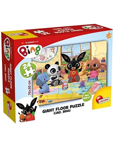 Bing giant floor puzzle-ciao bing 24 pezzi LIS74716 Lisciani | Futurartshop.com