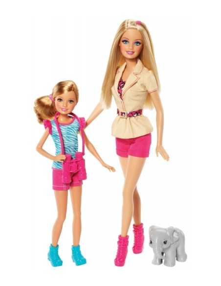 Barbie and Barbie and Stacie Safari sisters MATBDG24/BDG25 Mattel | Futurartshop.com