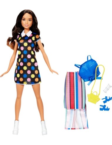 Barbie bambola capelli neri e abiti TOYFFF58/FFF60 Mattel | Futurartshop.com