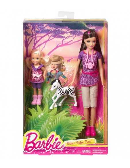 Barbie and girls Safari Skipper and Chelsea BDG26 Mattel- Futurartshop.com