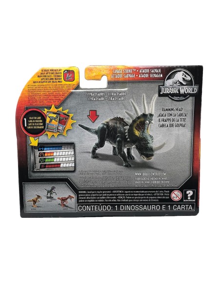 Jurassic World Dino Rivals - Styracosaurus colpo selvaggio MATGCR54/GCR59 Mattel | Futurartshop.com