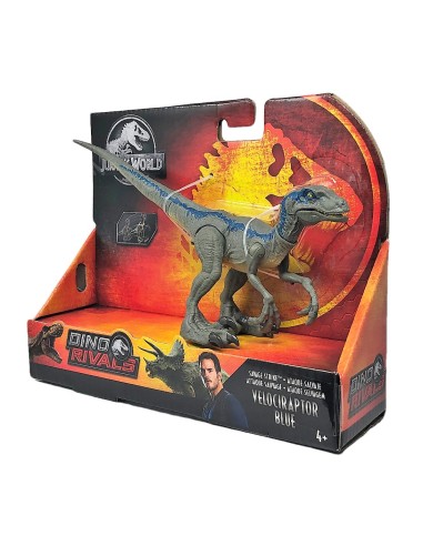 Jurassic World Dino Rivals - Velociraptor blue colpo selvaggio MATGCR54/GCR55 Mattel | Futurartshop.com