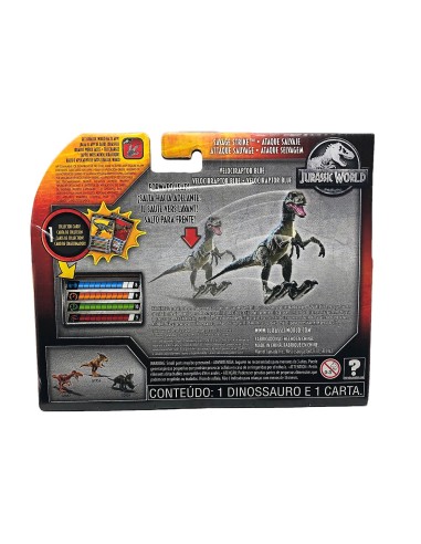 Jurassic World Dino Rivals - Velociraptor blue colpo selvaggio MATGCR54/GCR55 Mattel | Futurartshop.com