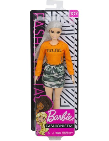 Barbie Fashionistas con Top e Gonna camouflage MATFBR37/FXL47 Mattel | Futurartshop.com