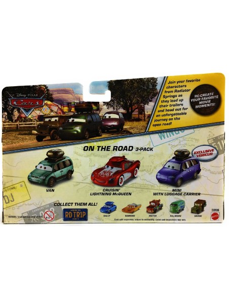 Cars 3 - Pack with 3 cars On The Road TOYDXN96 Mattel | Futurartshop.com