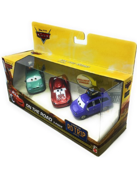 Cars 3 - Pack with 3 cars On The Road TOYDXN96 Mattel | Futurartshop.com