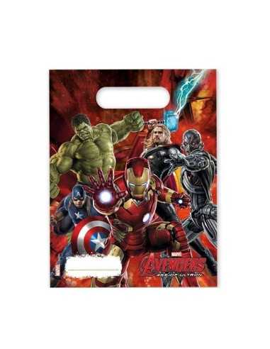 6 Bags for Sweets or Gifts to the Avengers to your party STE5PR84652 New Bama Party | Futurartshop.com