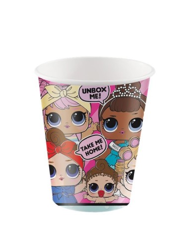 LoL Surprise - 8 paper cups from 256 ml INTU79116  | Futurartshop.com