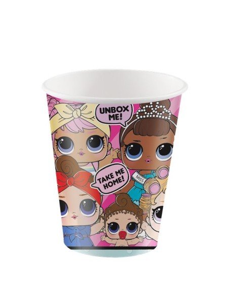 LoL Surprise - 8 bicchieri di carta da 256 ml INTU79116  | Futurartshop.com