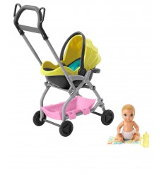Barbie Skiper BabySitter - Bebe mit seitenwagen FXG94/GFC18 Mattel- Futurartshop.com