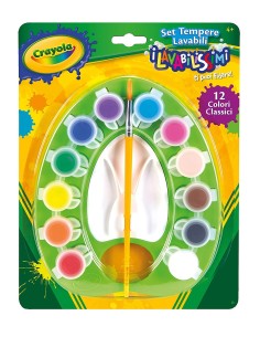 Set 12 tempere lavabilissimi 12 colori CRA54-1066 Crayola | Futurartshop.com