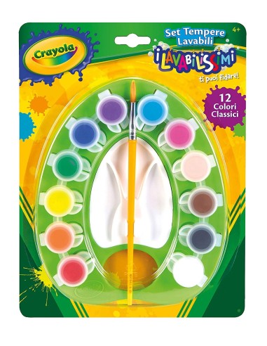 Set 12 tempere lavabilissimi 12 colori CRA54-1066 Crayola | Futurartshop.com