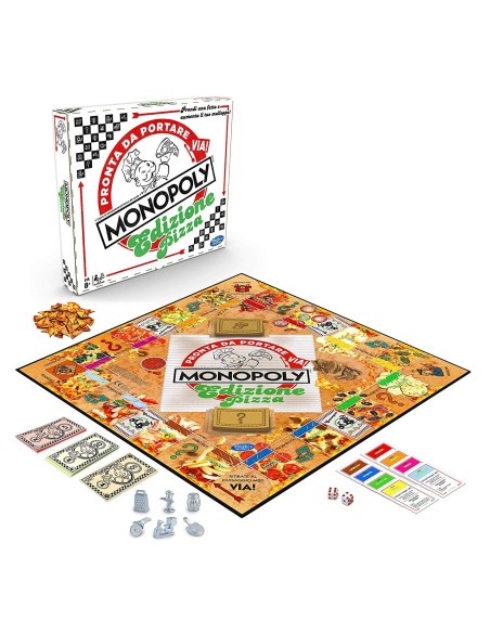 Monopoly edition Pizza Italian Version HASE57981030 Hasbro | Futurartshop.com