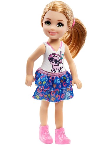 Barbie chelsea doll with blue skirt and white shirt MATDWJ33/FRL82 Mattel | Futurartshop.com
