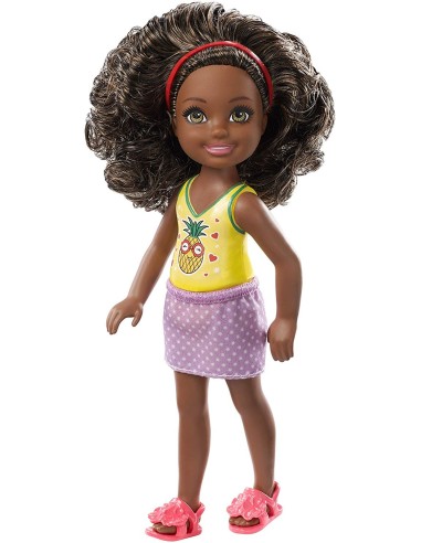Barbie chelsea doll with skirt, lilac and yellow jersey MATDWJ33/FXG76 Mattel | Futurartshop.com