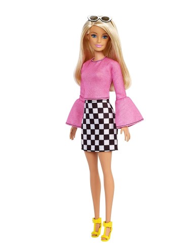 Barbie fashionistas with the dress and checkered MATFBR37/FXL44 Mattel | Futurartshop.com