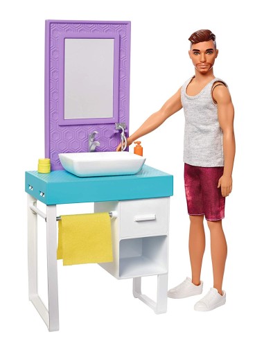 Barbie - Il Barbiere di Ken playset MATFYK51/FYK53 Mattel | Futurartshop.com
