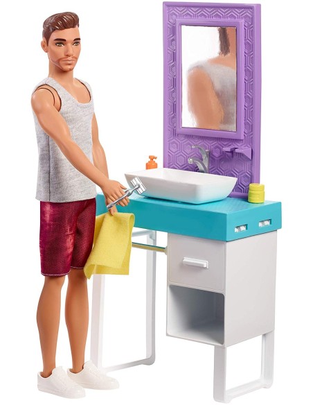 Barbie - Il Barbiere di Ken playset MATFYK51/FYK53 Mattel | Futurartshop.com