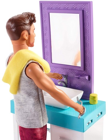 Barbie - The Barber of Ken playset MATFYK51/FYK53 Mattel | Futurartshop.com