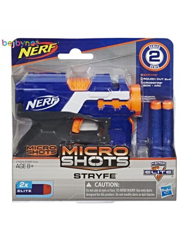 Pistola nerf n-strike elite micro shots stryfe HASE0489EU42/E1624 Hasbro | Futurartshop.com