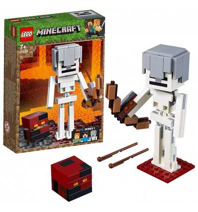 Lego 21150 maxi-chiffres, minecraft squelette avec le cube 21150 Lego- Futurartshop.com