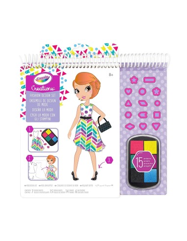 Creations set fashion textil portfolio CRA04-0567 Crayola | Futurartshop.com