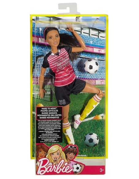 Barbie super sports jointed African soccer girl MATDVF68/FCX82 Mattel | Futurartshop.com