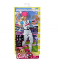 Barbie doll doll of baseball's super articulated DVF68/FRL98 Mattel- Futurartshop.com