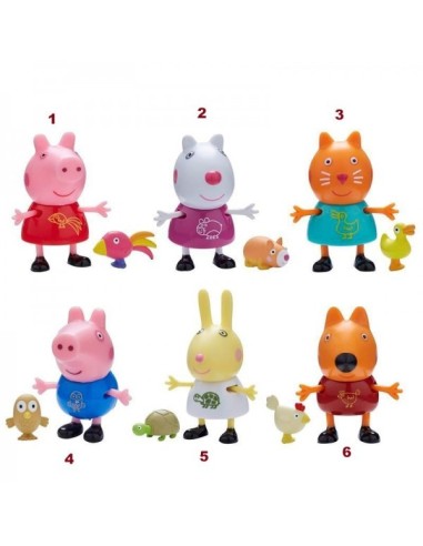 Peppa pig personaggio con cucciolo 6 modelli GIOPPC44000 Giochi Preziosi | Futurartshop.com