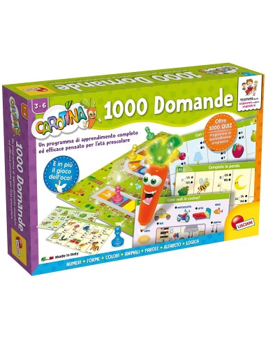 Carotina 1000 domande TOY49363 Lisciani | Futurartshop.com