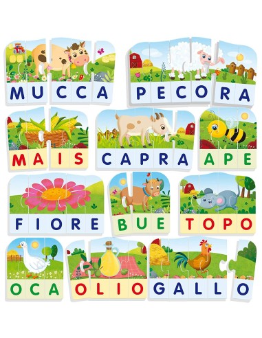 Life skills le mie prime parole la fattoria LIS72507 Lisciani | Futurartshop.com