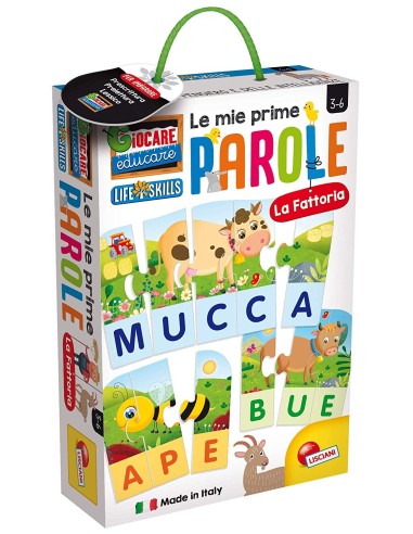 Life skills le mie prime parole la fattoria LIS72507 Lisciani | Futurartshop.com