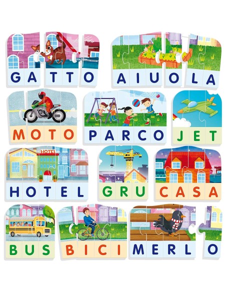 Life skills le mie prime parole la citta' LIS72521 Lisciani | Futurartshop.com