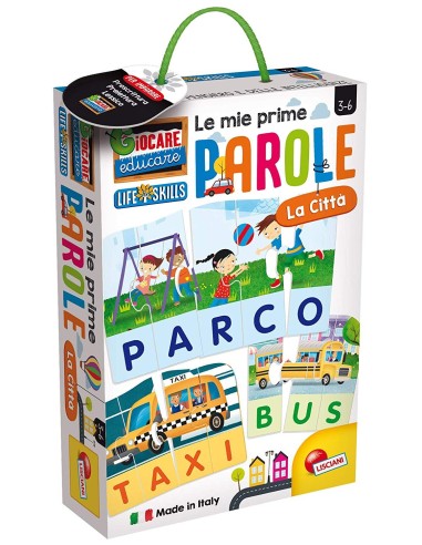 Life skills le mie prime parole la citta' LIS72521 Lisciani | Futurartshop.com