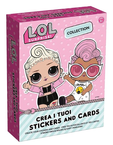 LOL surprise create your own stickers and cards LIS73788 Lisciani | Futurartshop.com