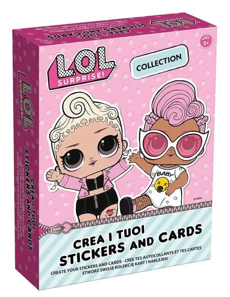 LOL surprise crea i tuoi stickers and cards LIS73788 Lisciani | Futurartshop.com