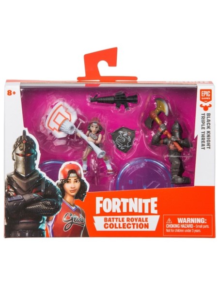 Fortnite - Confezione 2 Personaggi Triple Threat e Black Knight GIOFRT13000/3 Giochi Preziosi | Futurartshop.com