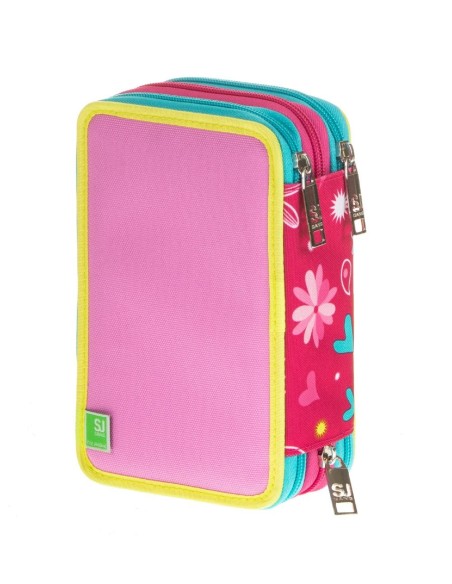SJ Girl Astuccio 3 zip - rosa SEV3C2011904/2 Seven | Futurartshop.com