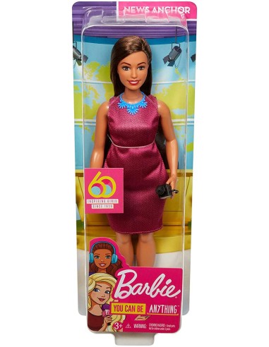 Barbie careers - Television Journalist, 60 years anniversary MATGFX23/GFX27 Mattel | Futurartshop.com
