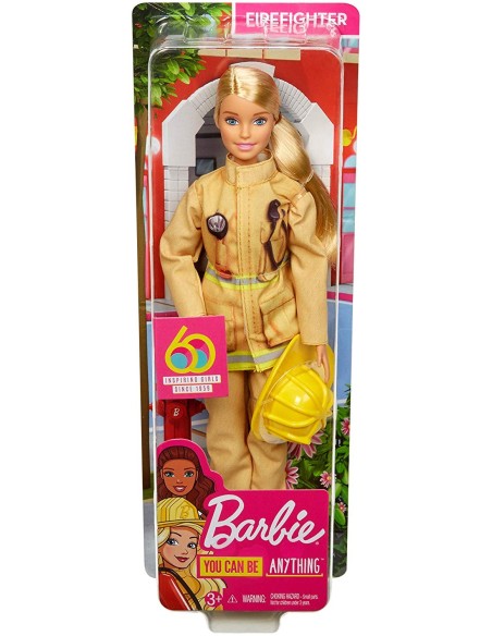 Barbie Carriere - Pompiera 60 anniversario MATGFX23/GFX29 Mattel | Futurartshop.com