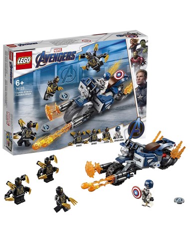 Lego 76123 captain america: attacco degli outrider LEG6251475 Lego | Futurartshop.com