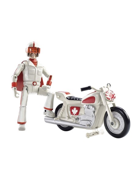 Toy Story 4 - Canuck racer and stunt with a motorcycle and launcher MATGFB55 Mattel | Futurartshop.com