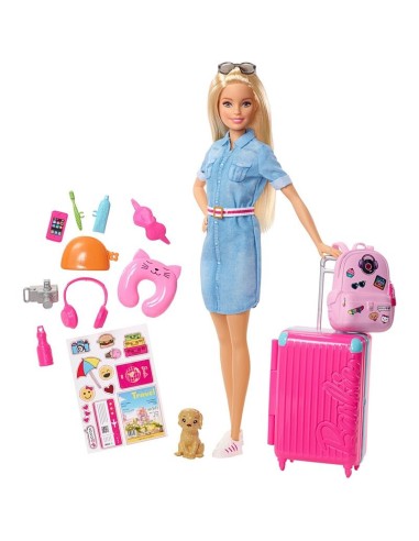 Barbie in viaggio con accessori MATFWV25 Mattel | Futurartshop.com