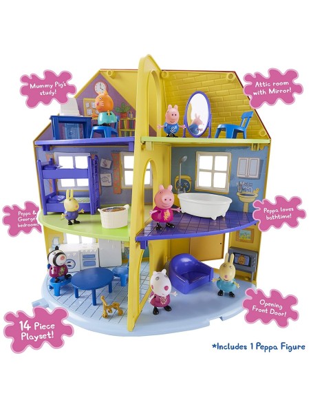 Peppa Pig - Playset the house of the family of Peppa NDA06384 Giochi Preziosi | Futurartshop.com