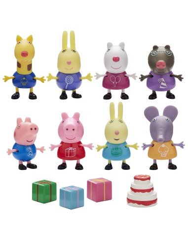 Peppa Pig - Party pack with 8 characters NDA06927 Giochi Preziosi | Futurartshop.com
